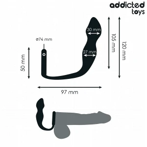 ADDICTED TOYS - PLUG ANAL AVEC ANNEAU MODÃLE 2